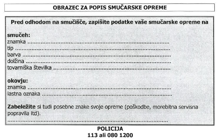 popis opreme obrazec smuci