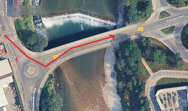 nevarna voznja kranj